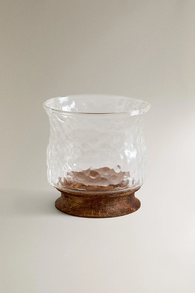 SET OF HAMMERED BOROSILICATE GLASS SHOT GLASSES (SET OF 4)