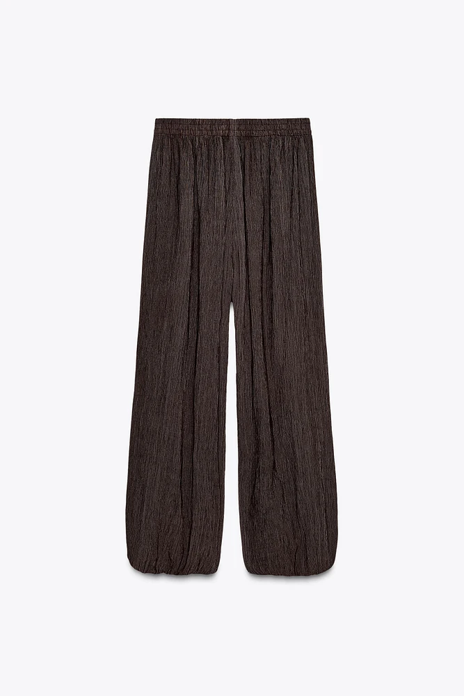 TEXTURED BALLOON PANTS