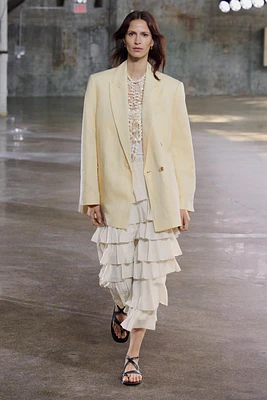 ZW COLLECTION RUFFLED MIDI SKIRT
