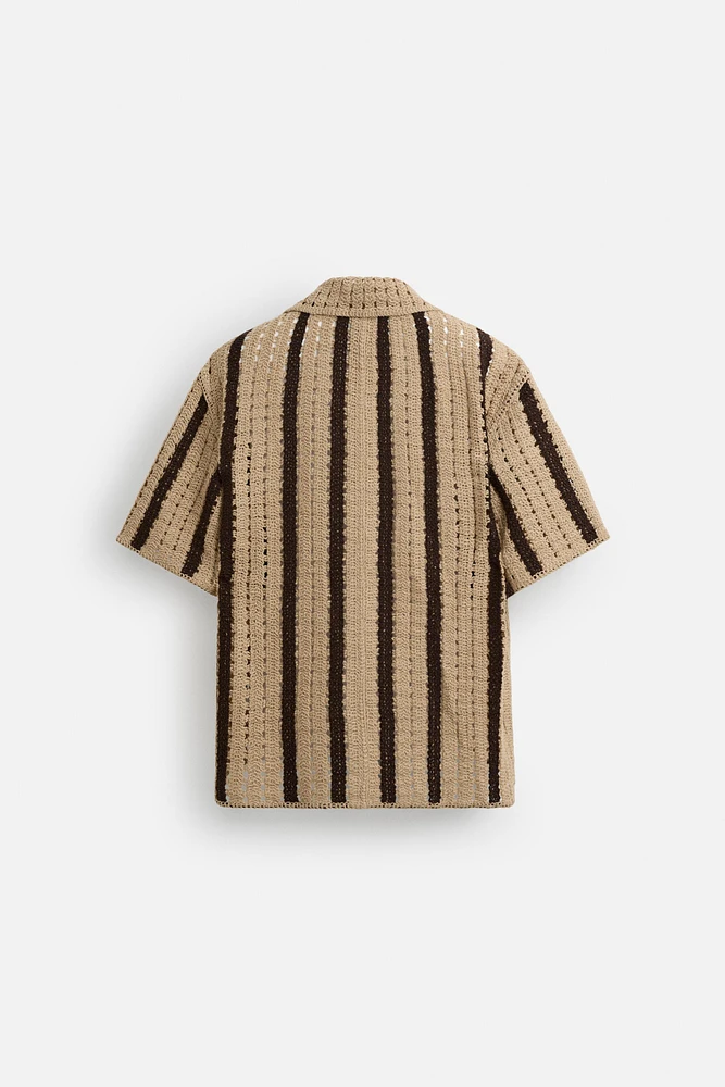 CROCHET TEXTURED SHIRT