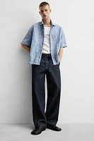 STRAIGHT FIT BELTED JEANS