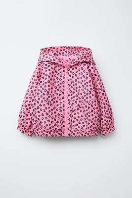 LIGHTWEIGHT ANIMAL PRINT RAINCOAT