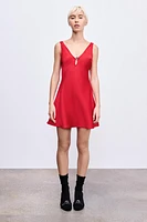 SATIN HEART DRESS