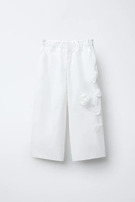 PANTALON FLEURS 3D