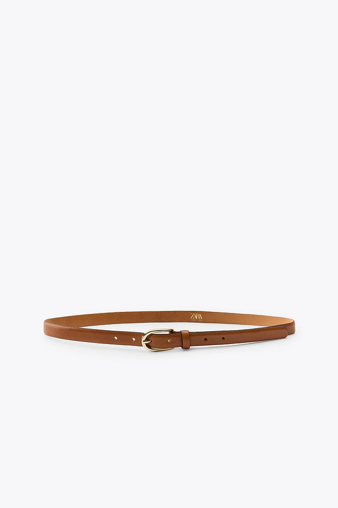THIN LEATHER BELT