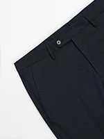 Pantalon de costume 100 % laine