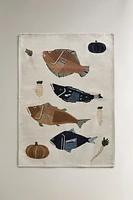 FISH PRINT KITCHEN TOWEL