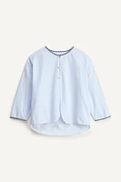 CHEMISE À RAYURES ET LISERÉS CARREAUX ÉDITION LIMITÉE