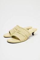 BRAIDED UPPER MULES