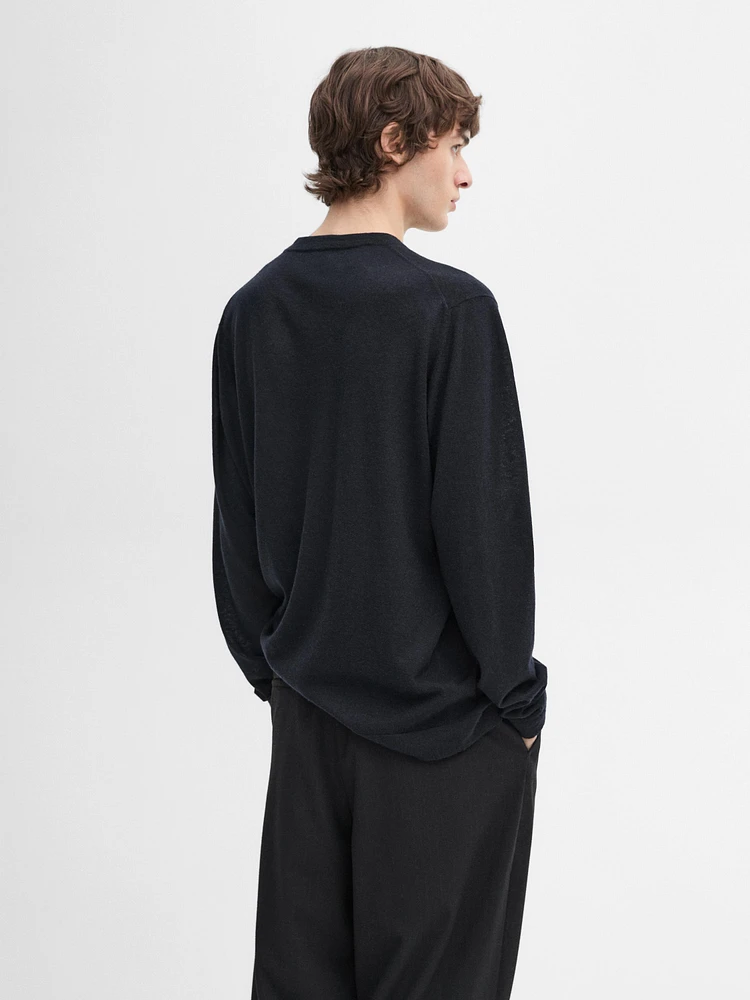 Pull en maille légère 100 % cachemire