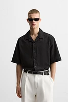 CHEMISE À BRODERIES GÉOMÉTRIQUES