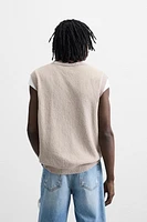 TEXTURED KNIT VEST