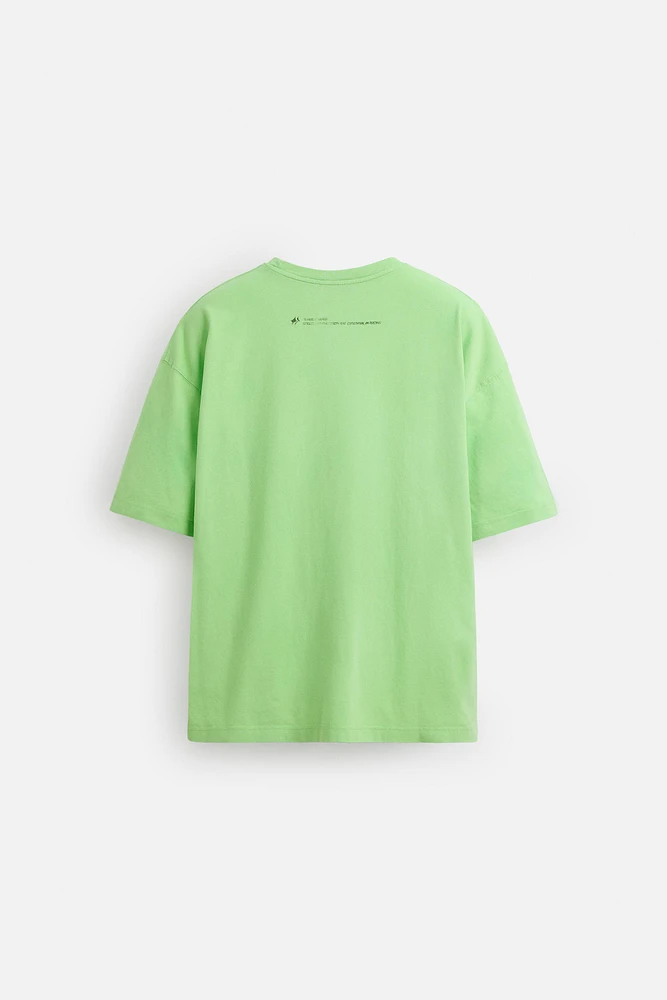 WASHED PRINT T-SHIRT