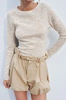 TEXTURED KNIT TOP