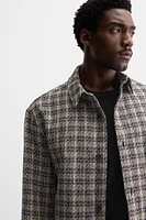 STRUCTURED CHECKERED OVERSHIRT