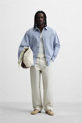 RELAXED FIT WASHED SHIRT