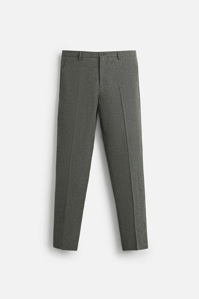 HOUNDSTOOTH SUIT PANTS