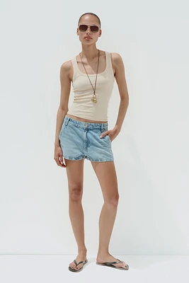 TRF CHINO DENIM SHORTS