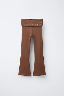 LEGGING FLARE REVERS TAILLE ŒILLETS