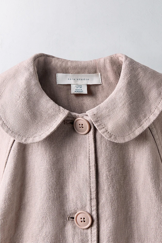 AGES -/ LIMITED EDITION 100% LINEN TRENCH COAT