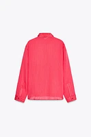 WOVEN STRIPE SHIRT