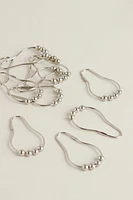 PACK OF METAL SHOWER CURTAIN RINGS (PACK OF 12)