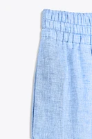 PANTALON LARGE AVEC LIN