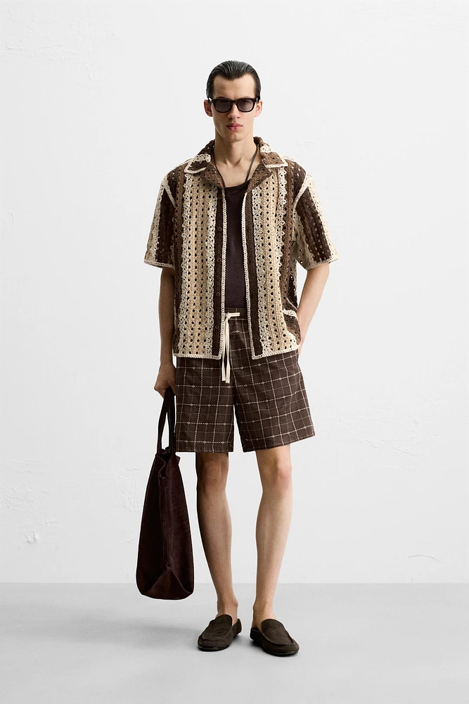 CHEMISE À TEXTURE EN CROCHET