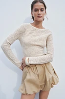 TEXTURED KNIT TOP