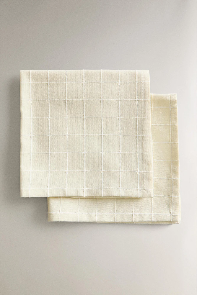 DYED THREAD CHECK NAPKINS