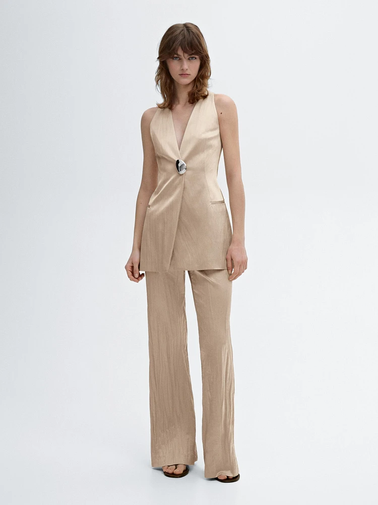 Pantalon flare fluide