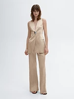 Pantalon flare fluide