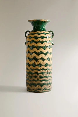 VASE CÉRAMIQUE ALLONGÉ