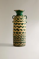 VASE CÉRAMIQUE ALLONGÉ
