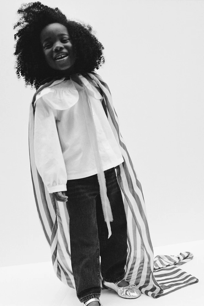 CHEMISE EN POPELINE À COL