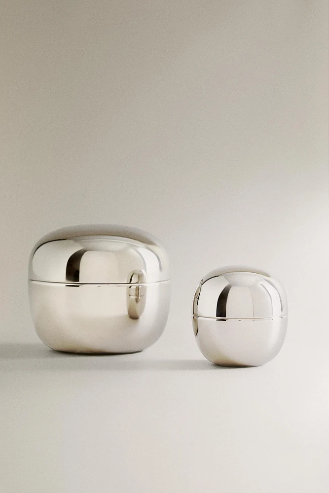 SMALL ROUND METAL BOX