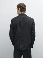 100% linen suit blazer