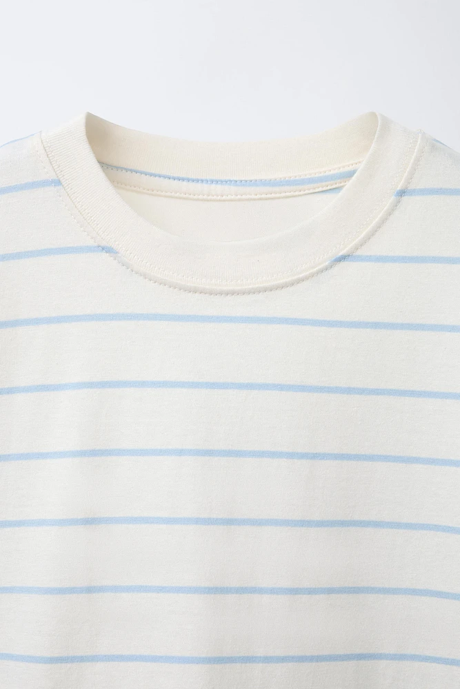 TWO-PACK OF PLAIN AND STRIPED T-SHIRTS