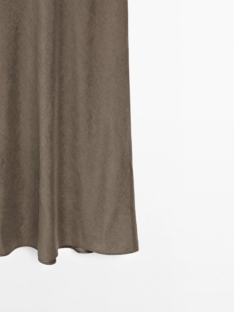 Satin camisole midi dress