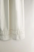GATHERED NIGHTGOWN WITH LACE