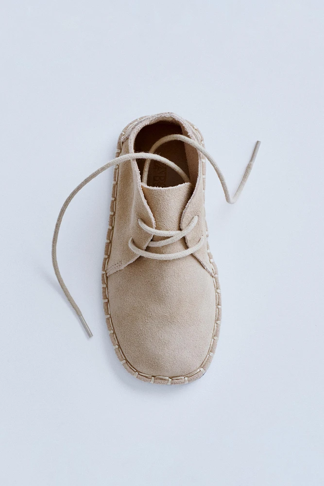 ZARA TIMELESS - LEATHER LACE-UP SHOES