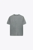 WASHED T-SHIRT WITH TEXT
