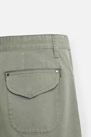 PANTALON CARGO DÉLAVÉ