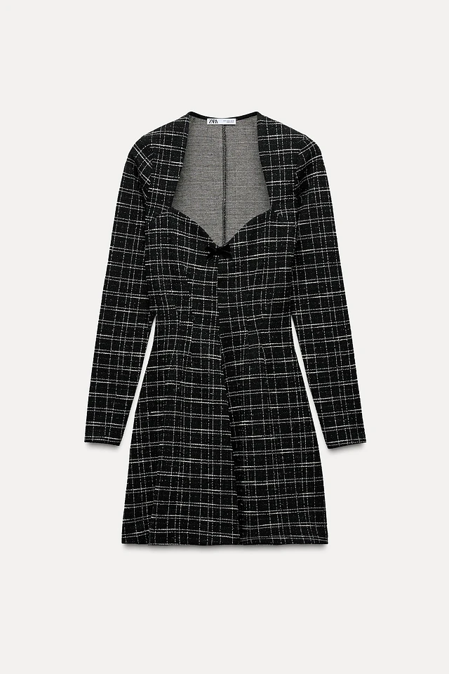 Zara PLAID MINI DRESS ZW COLLECTION at Mall of America in Bloomington, MN
