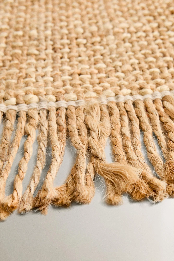 TAPIS JUTE FRANGES