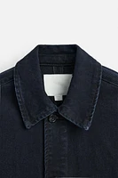 VESTE EN JEAN COUPE CARRÉE