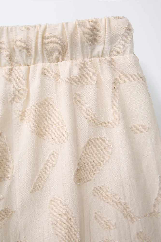 LINEN PATCH SHORTS