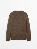 Pull en maille de laine mérinos mélangée