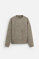 TEXTURED BOUCLÉ SWEATER