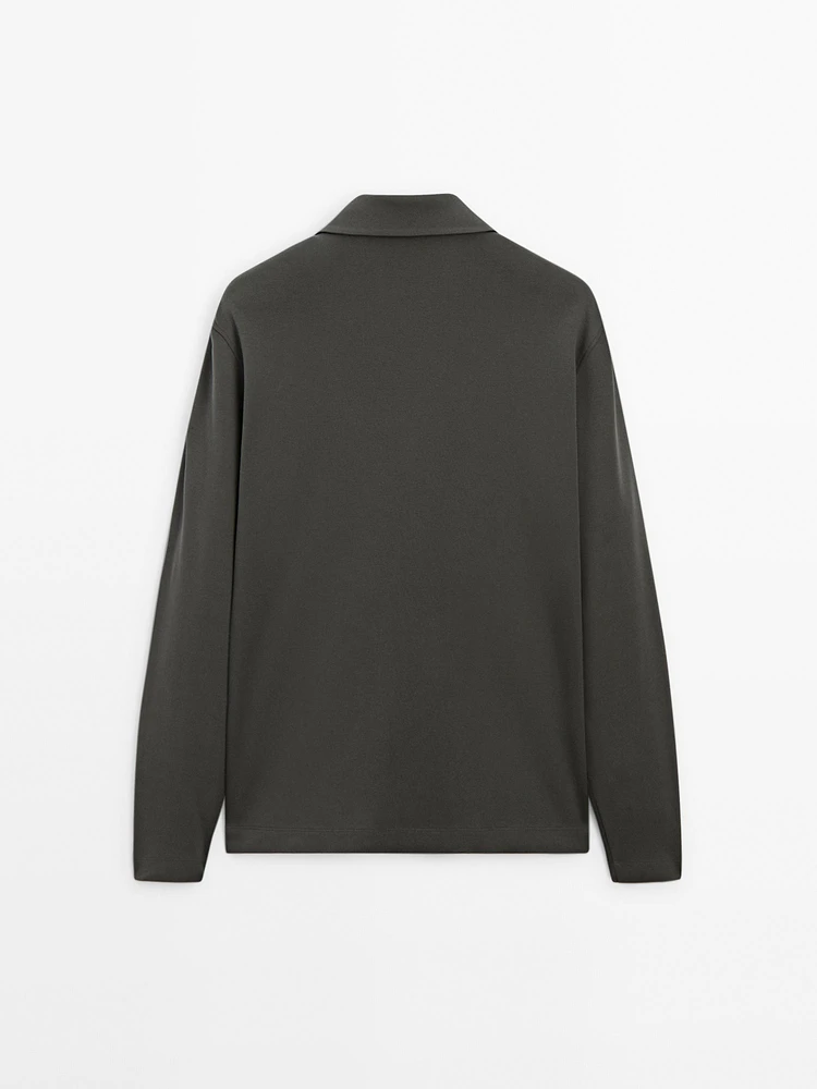 Pull en maille à col camionneur